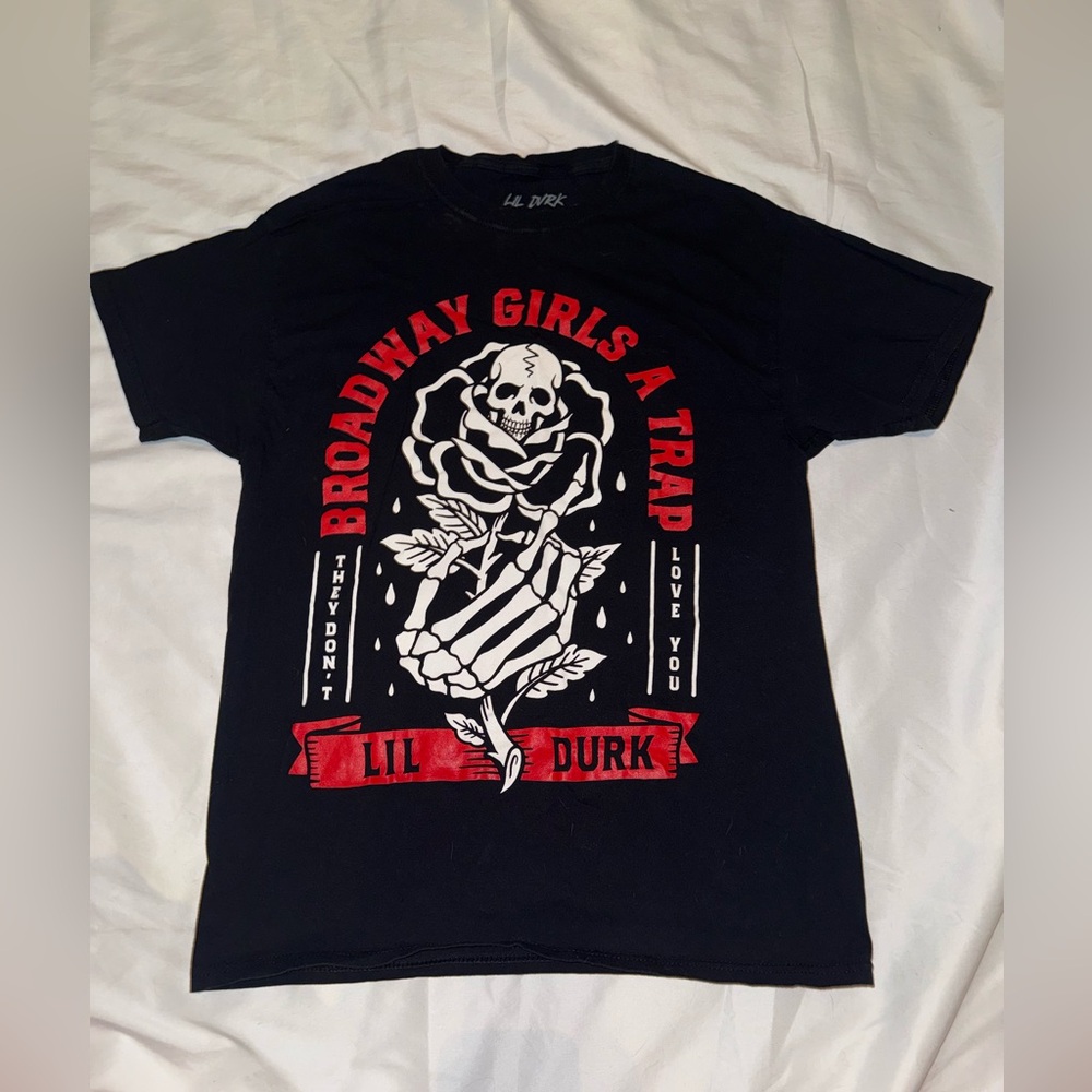 Lil Durk Black And Red Graphic Tee